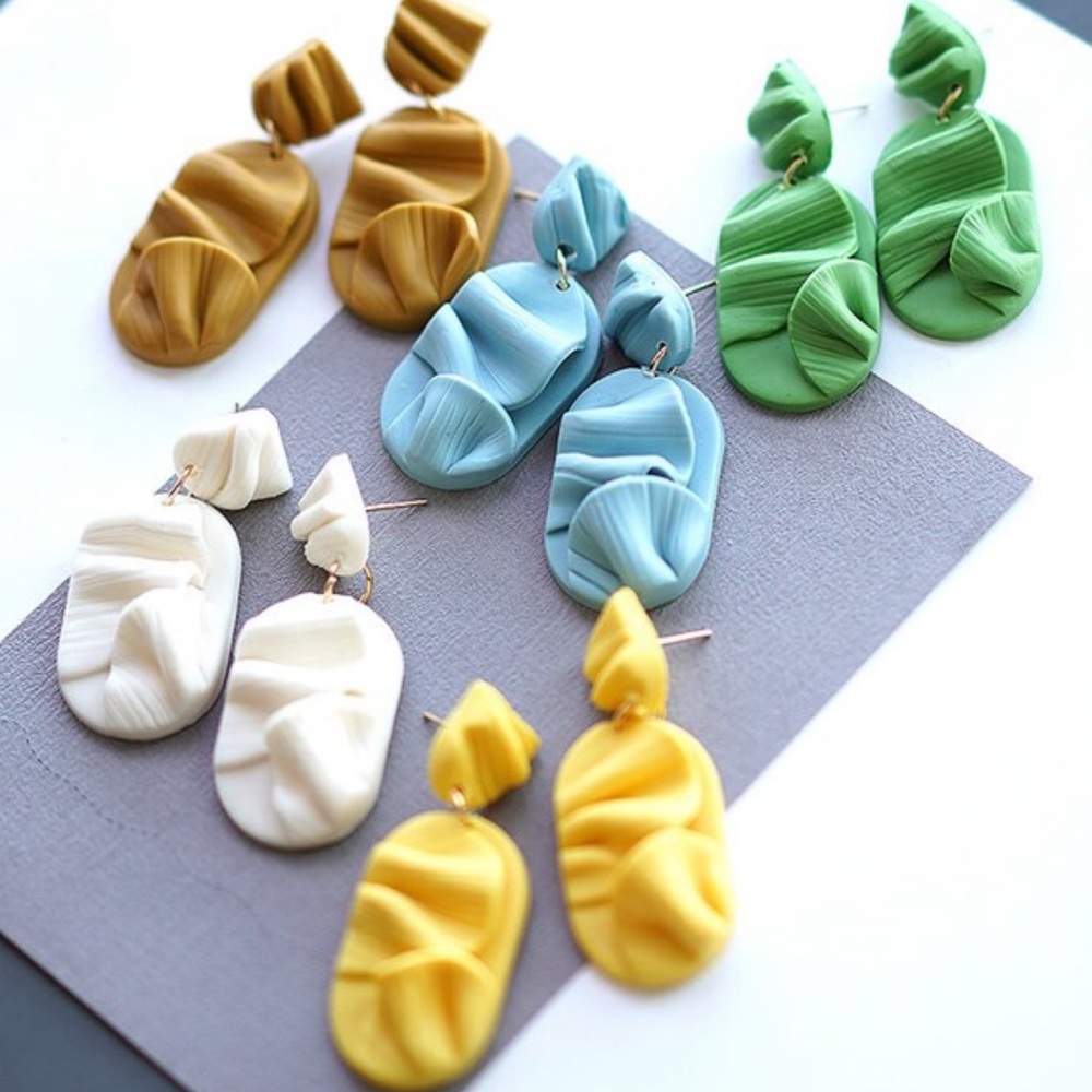 You pick 3 handmade clay earrings